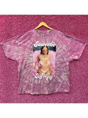 Saweetie Icy Wifey High Maintenance Oversized Rap Tie Dye 2X